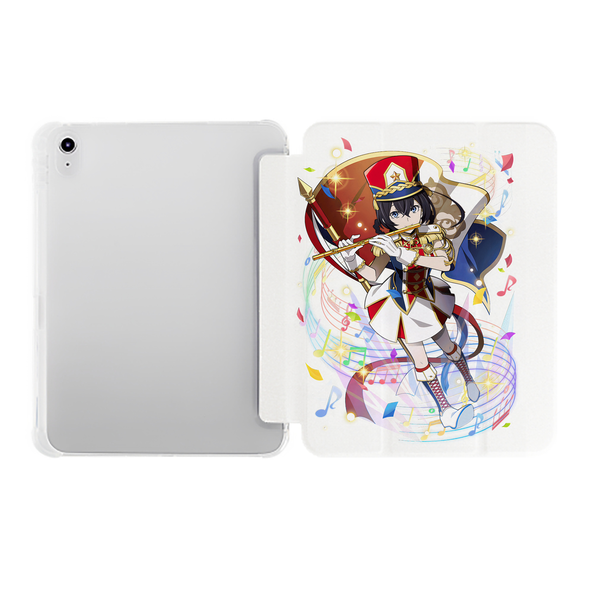 （画像用） 文豪ストレイドッグス Bungo Stray Dogs IPad ケース ペン収納付き 三つ折りスタンド PUレザー×シリコン 対応機種9.5/10.5/10.9インチ
